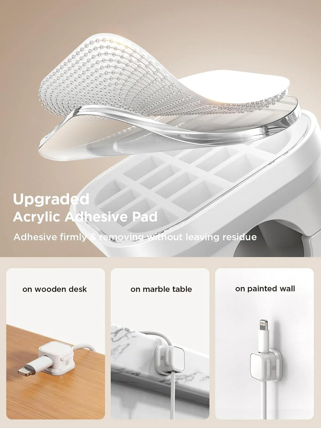 MagGrip.
Organizador magnético para cables/ Escritorio, Hogar, Oficina o Coche